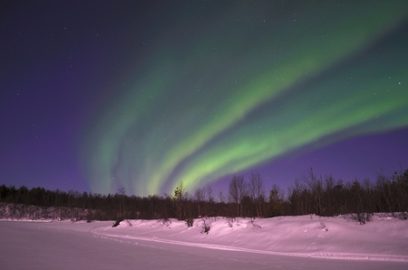 まるで北極!流氷・オーロラを楽しむ一人旅!